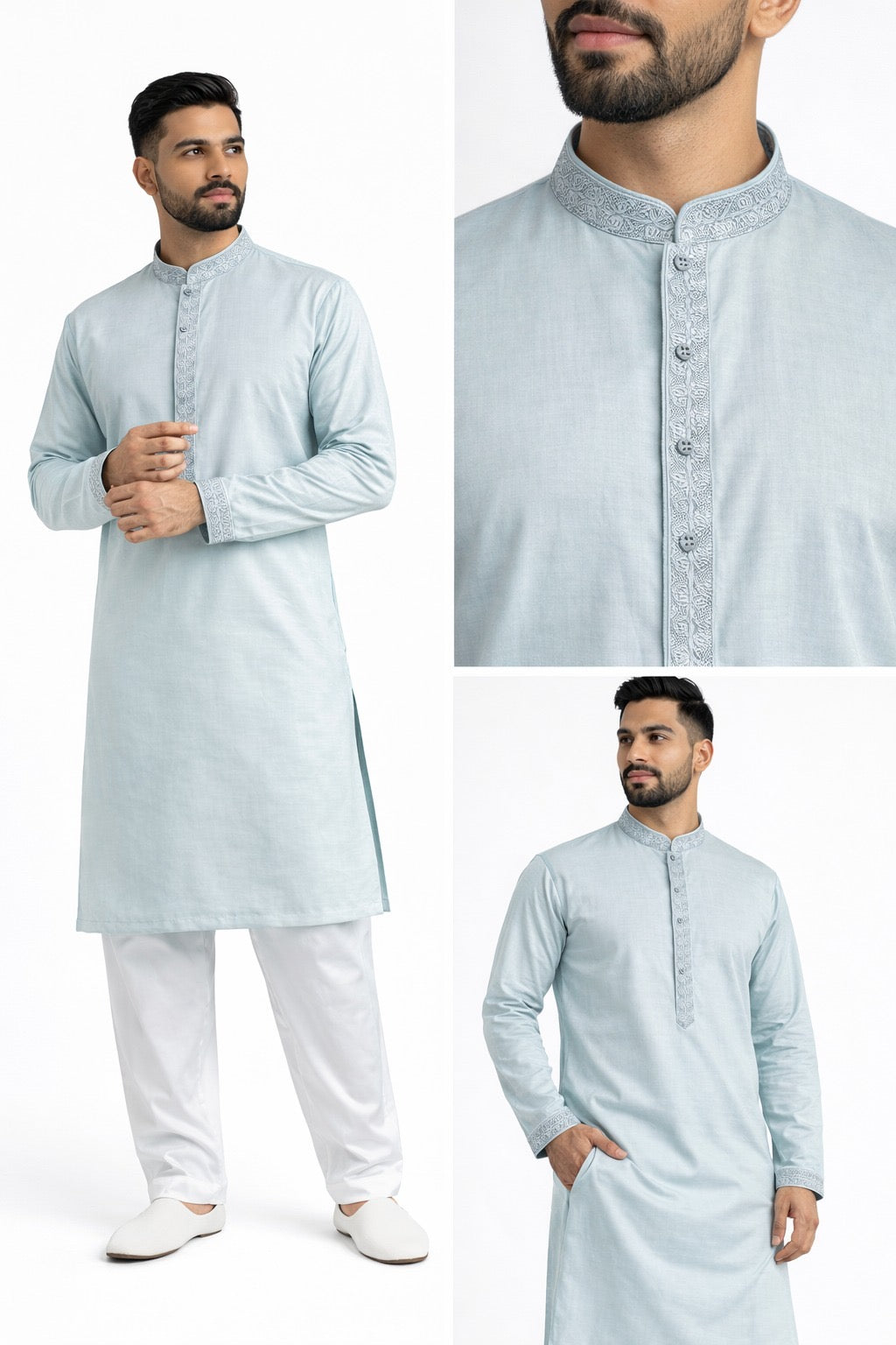Refined Sage Kurta