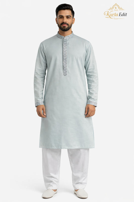 Refined Sage Kurta